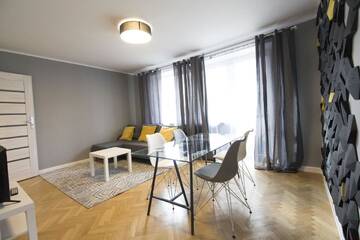 Фото номера Апартаменты с 1 спальней — Kotlarska 7/1 Street Апартаменты LUCKY APARTMENTS - Old Town ZAMGŁAWIANIE - OZONOWANIE г. Вроцлав 3