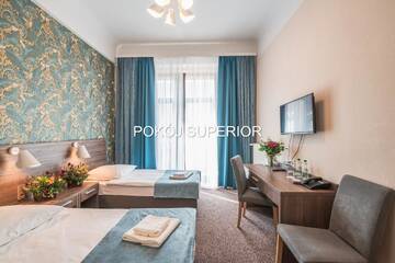 Фото номера Улучшенный двухместный номер с 2 отдельными кроватями Отель Hotel Polonia Centrum г. Вроцлав 3