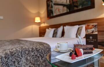 Фото номера Двухместный номер с 1 большой кроватью Отель Haston City Hotel г. Вроцлав 6
