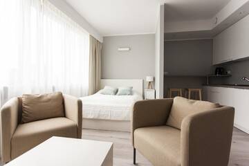Фото номера Апартаменты-студио (для 2 взрослых) Апартаменты Silver Apartments г. Вроцлав 4