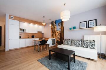 Фото номера Апартаменты Делюкс с 1 спальней Апарт-отели EXCLUSIVE Aparthotel г. Вроцлав 10