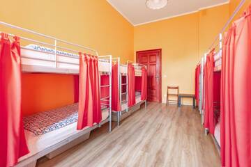 Фото номера Кровать в общем номере с 4 кроватями Хостелы Babel Hostel г. Вроцлав 5