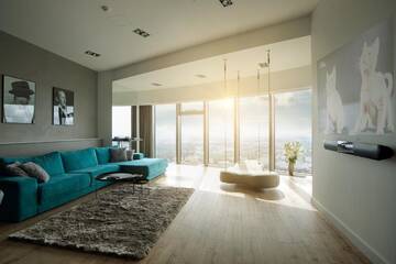 Фото номера Апартаменты с 2 спальнями Апартаменты Bathtub View Luxury Apartments in Sky Tower г. Вроцлав 2