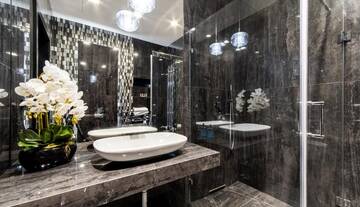 Фото номера Апартаменты с ванной и душем Апартаменты Bathtub View Luxury Apartments in Sky Tower г. Вроцлав 10