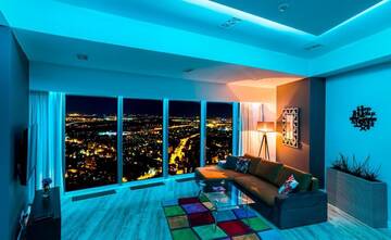 Фото номера Апартаменты с ванной и душем Апартаменты Bathtub View Luxury Apartments in Sky Tower г. Вроцлав 17