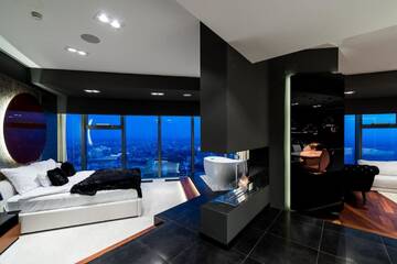 Фото номера Апартаменты в пентхаусе Апартаменты Bathtub View Luxury Apartments in Sky Tower г. Вроцлав 6