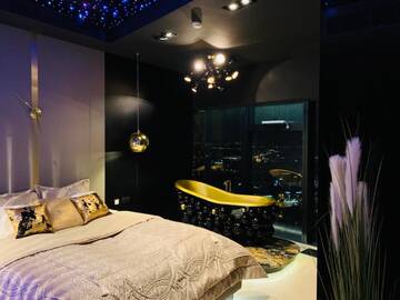Фото номера Президентские апартаменты с ванной Апартаменты Bathtub View Luxury Apartments in Sky Tower г. Вроцлав 6