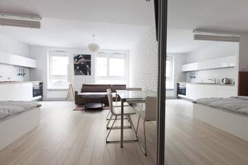 Фото номера Просторные апартаменты-студио Апартаменты apartamenty-wroc Golden House г. Вроцлав 6