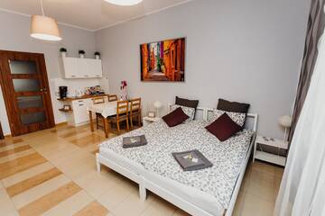 Фото номера Двухместный номер-студио Делюкс с 1 кроватью Апартаменты Grey Apartments II г. Вроцлав 11