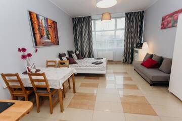 Фото номера Двухместный номер-студио Делюкс с 1 кроватью Апартаменты Grey Apartments II г. Вроцлав 26