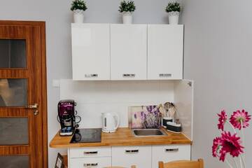 Фото номера Двухместный номер-студио Делюкс с 1 кроватью Апартаменты Grey Apartments II г. Вроцлав 9