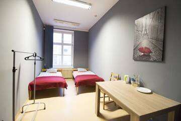 Фото номера Двухместный номер с 1 кроватью и общим туалетом Хостелы ONE LUCKY HOSTEL - Rynek - Pokoje prywatne г. Вроцлав 5