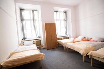 Фото номера Четырехместный номер с общей ванной комнатой Хостелы ONE LUCKY HOSTEL - Rynek - Pokoje prywatne г. Вроцлав 5