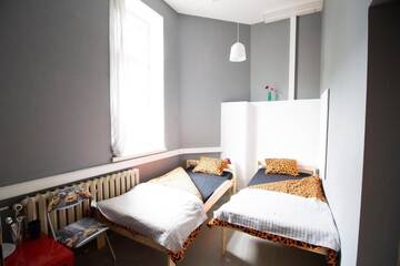 Фото номера Двухместный номер с 1 кроватью и общей ванной комнатой Хостелы ONE LUCKY HOSTEL - Rynek - Pokoje prywatne г. Вроцлав 4