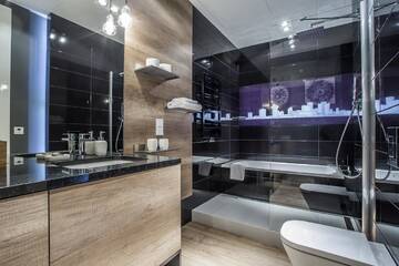Фото номера Апартаменты в пентхаусе Апартаменты 30th+ Floor Apartments in Sky Tower г. Вроцлав 5
