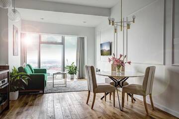 Фото номера Люкс с видом на город Апартаменты 30th+ Floor Apartments in Sky Tower г. Вроцлав 10