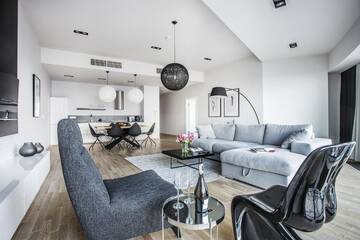 Фото номера Апартаменты Делюкс Апартаменты 30th+ Floor Apartments in Sky Tower г. Вроцлав 7