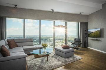 Фото номера Улучшенные апартаменты Апартаменты 30th+ Floor Apartments in Sky Tower г. Вроцлав 3