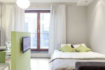 Фото номера Номер-студио эконом-класса Апартаменты Apartament24Premium г. Вроцлав 12