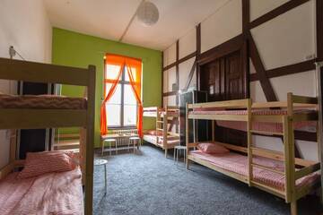 Фото номера Кровать в общем 8-местном номере Хостелы Locomotive Hostel г. Вроцлав 3