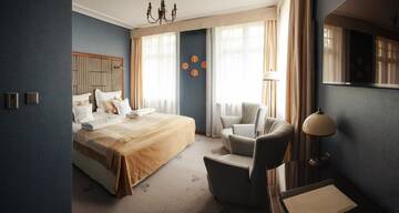 Фото номера Двухместный номер «Премьер» с 1 кроватью Отель Grape Hotel г. Вроцлав 3