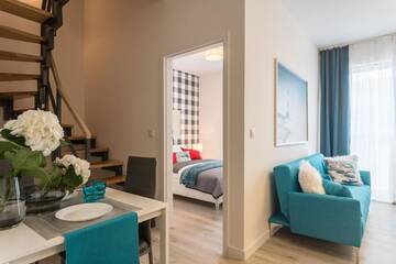 Фото номера Двухуровневые апартаменты Апарт-отели Deluxe Apartments by The Railway Station г. Вроцлав 30