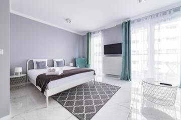Фото номера Улучшенные апартаменты с частичным видом на реку Апартаменты Odra View Apartments II г. Вроцлав 9