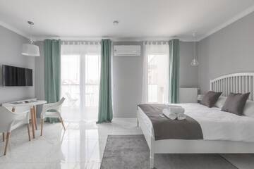 Фото номера Апартаменты Делюкс с видом на город Апартаменты Odra View Apartments II г. Вроцлав 11