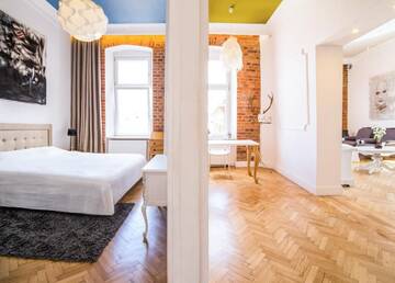Фото номера Апартаменты с 2 спальнями Апартаменты Old Town - Green Apple г. Вроцлав 18