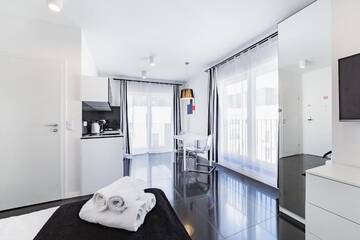 Фото номера Апартаменты с балконом Апартаменты Odra View Apartments г. Вроцлав 7
