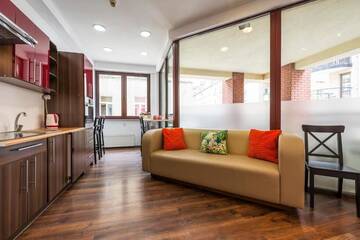 Фото номера Апартаменты повышенной комфортности Апартаменты Galeria Italiana Apartments г. Вроцлав 2