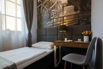 Фото номера Одноместный номер с собственной ванной комнатой Апарт-отели Boogie ApartHouse Old Town г. Вроцлав 8