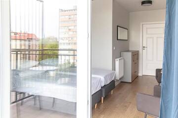 Фото номера Апартаменты с 1 спальней Хостелы MoHo XL Hostel г. Вроцлав 4