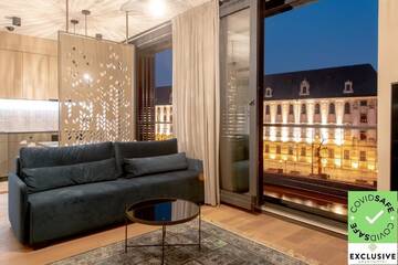 Фото номера Апартаменты Делюкс с 1 спальней Апарт-отели EXCLUSIVE Aparthotel MARINA г. Вроцлав 12