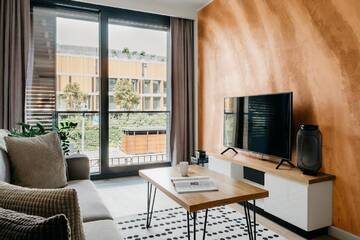 Фото номера Улучшенные апартаменты с 1 спальней Апарт-отели EXCLUSIVE Aparthotel MARINA г. Вроцлав 3