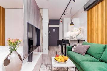 Фото номера Standard Apartment with sofa bed (3 Adults) Апарт-отели Odrzańska Residence Old Town г. Вроцлав 14