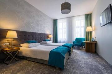Фото номера Двухместный номер с 2 отдельными кроватями Отель Hotel Patio г. Вроцлав 7